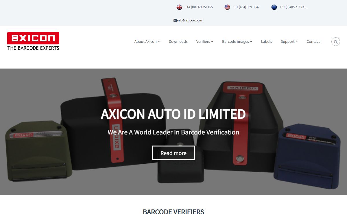 Barcode verifiers | Barcode scanners | Barcode images - Axicon Auto ID