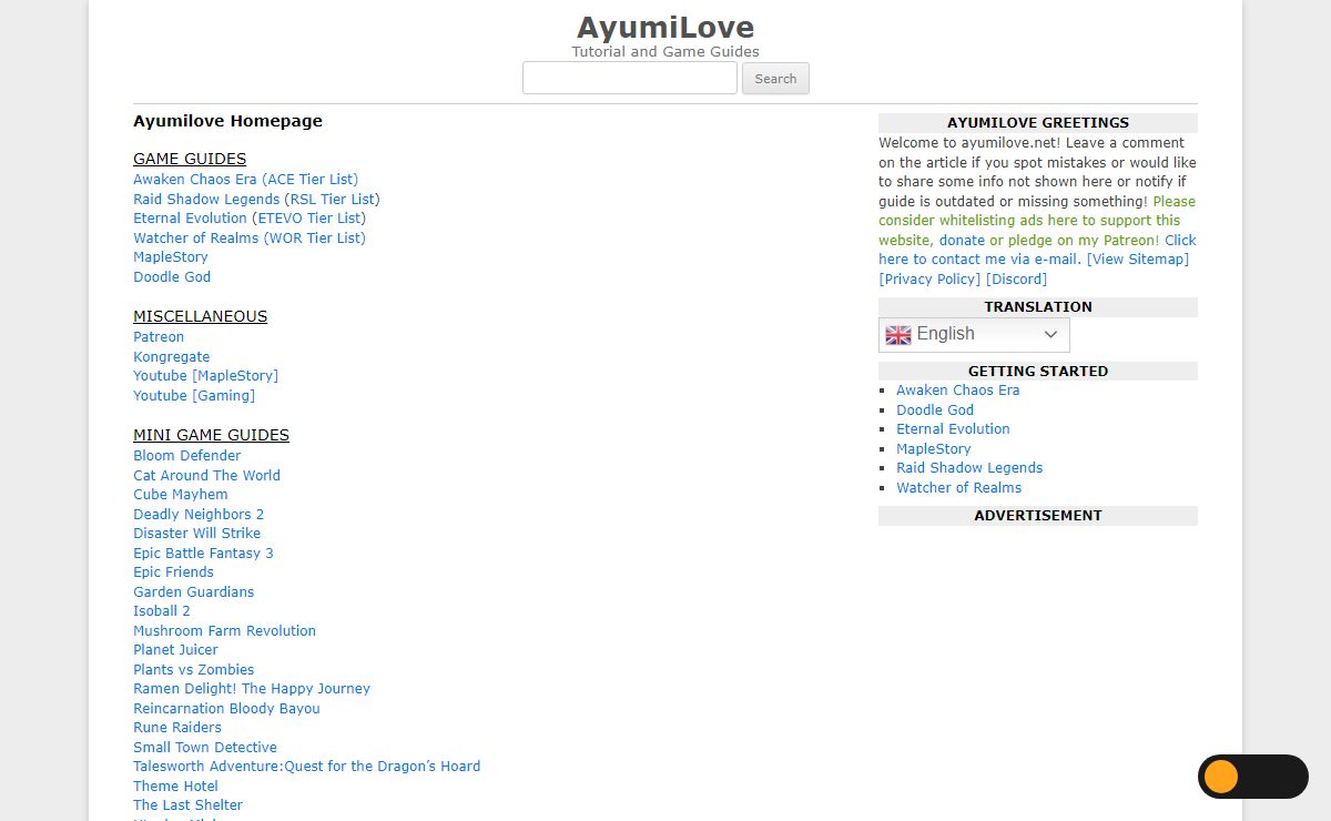 Ayumilove Homepage - AyumiLove