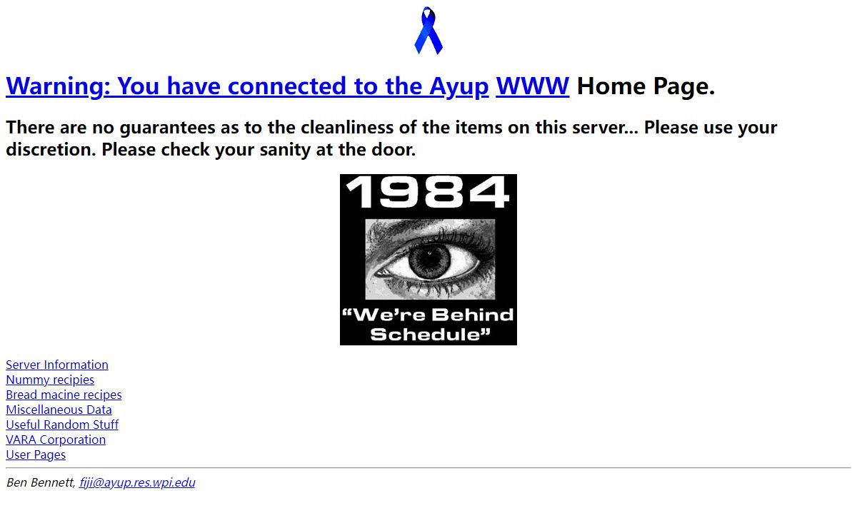 Ayup WWW Home Page
