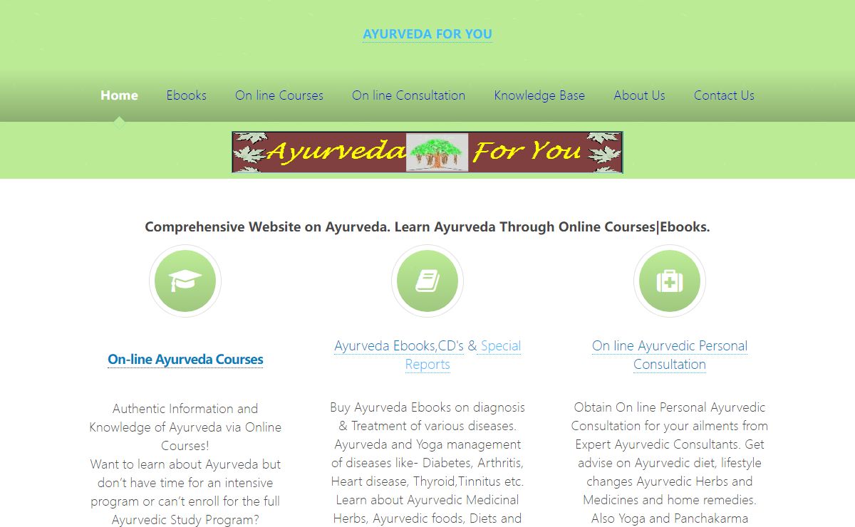 Ayurveda Online Courses|Ayurveda ebooks