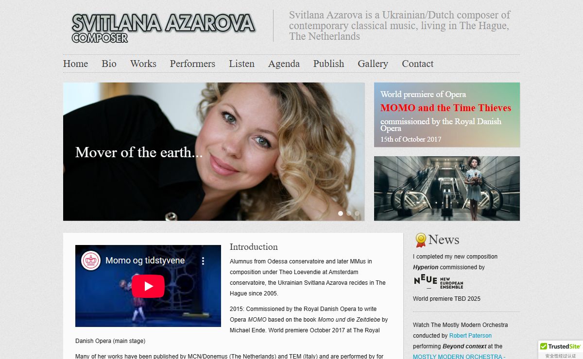 Svitlana Azarova - Ukrainian / Dutch composer