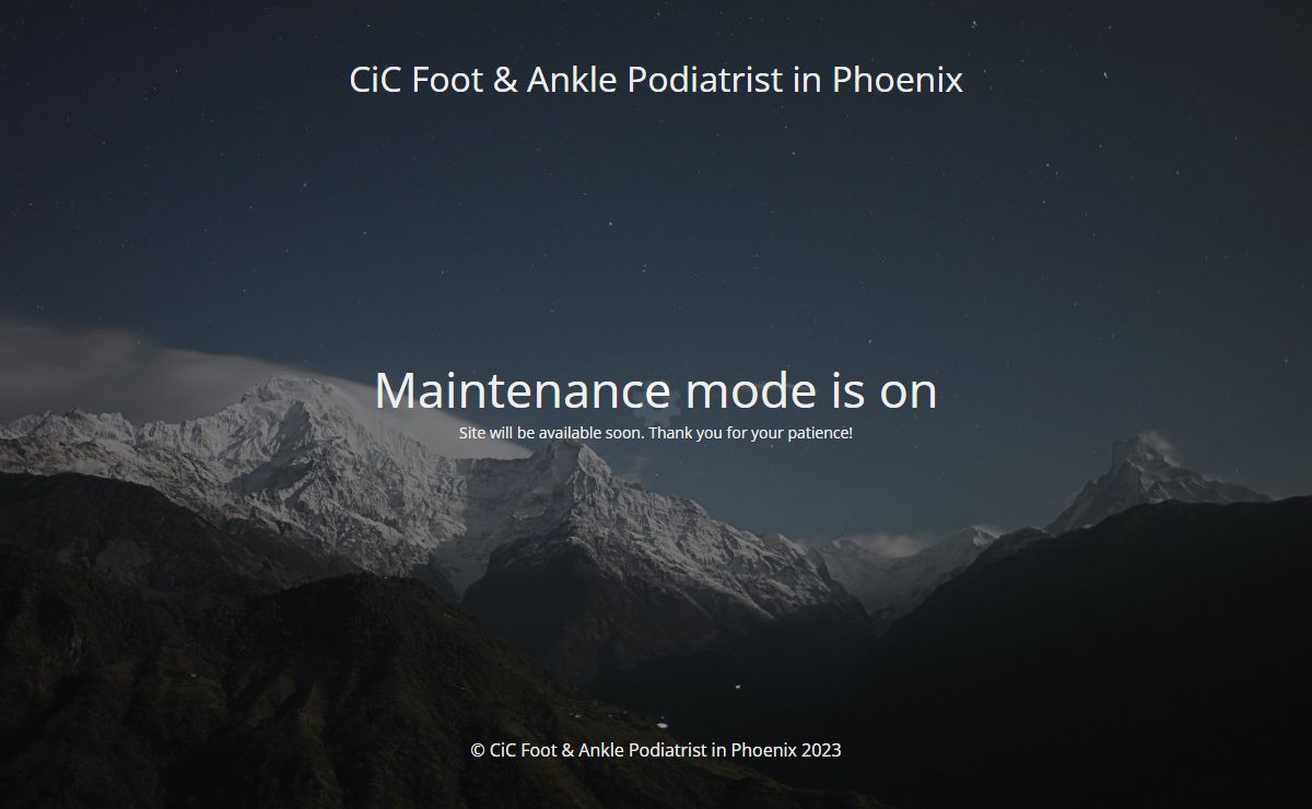 Site is undergoing maintenance