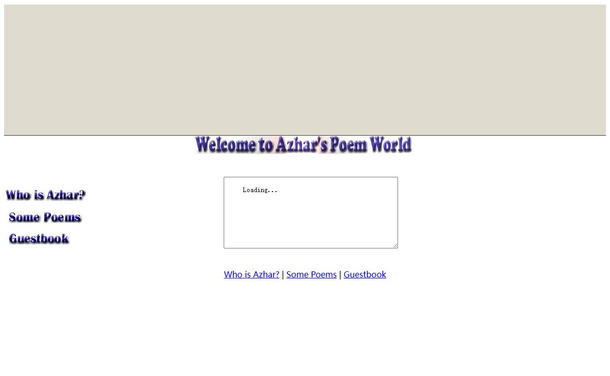 Azher's web page
