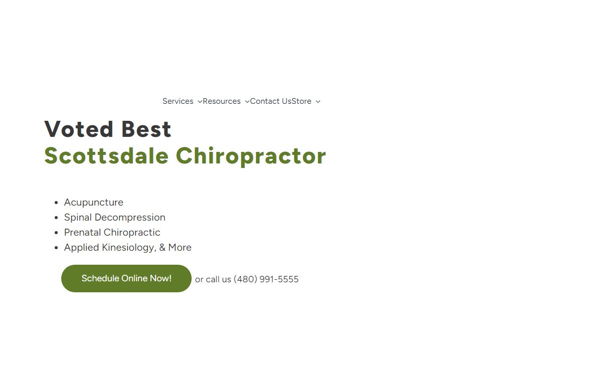 Voted Best Scottsdale Chiropractor | AZMulticare