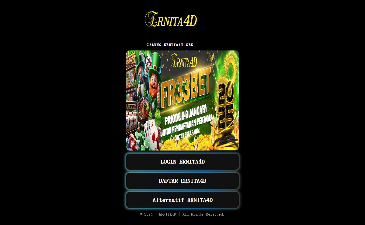ERNITA4D ™ SITUS TOTO MACAU 4D MUDAH CUAN BESAR