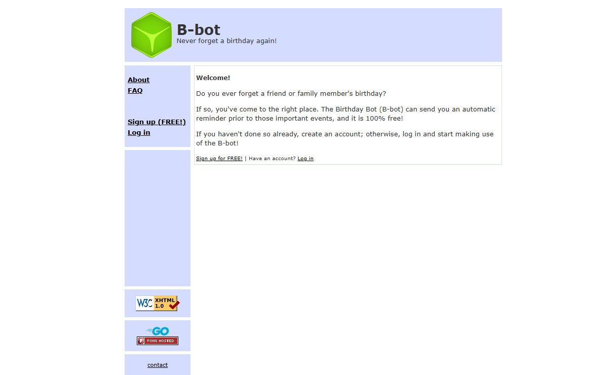 Birthday Bot: about
