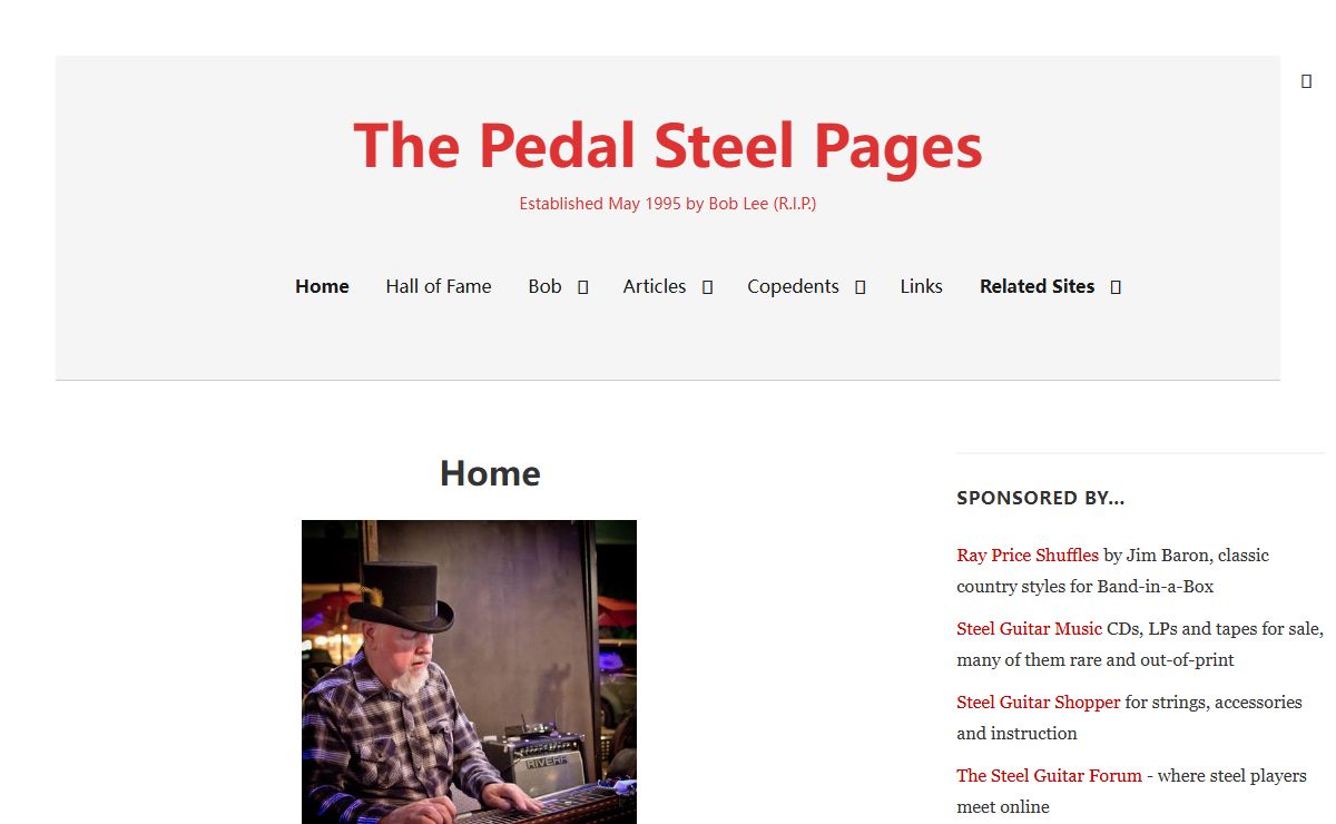 The Pedal Steel Pages – Established May 1995 by Bob Lee (R.I.P.)