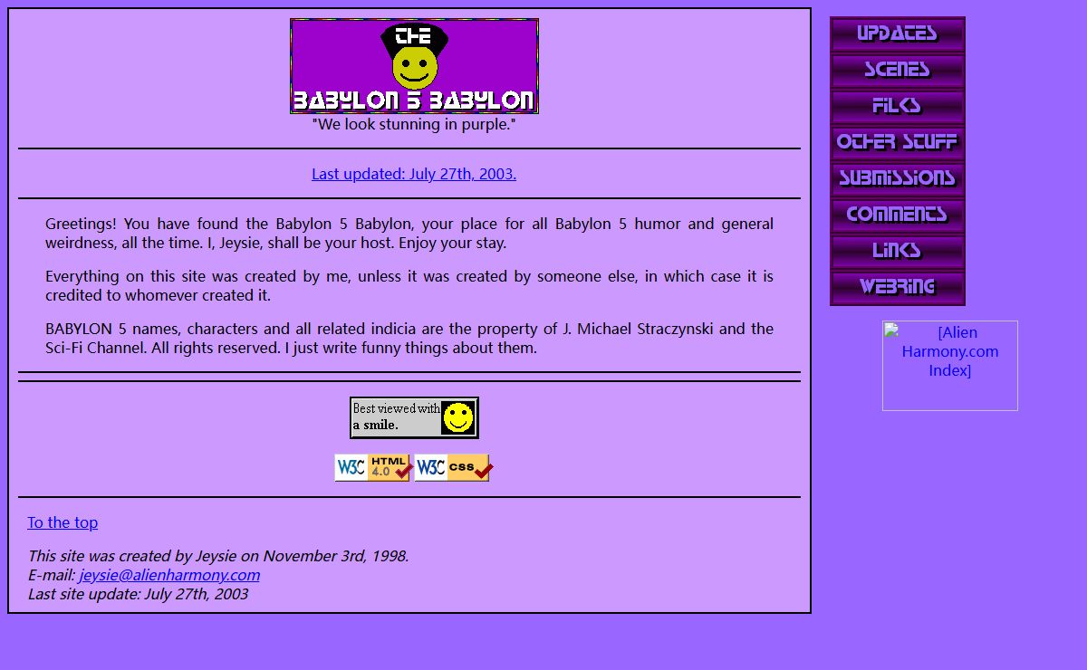 The Babylon 5 Babylon Humor Site