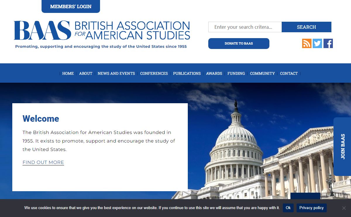 Home - British Association for American Studies | British Association for American Studies