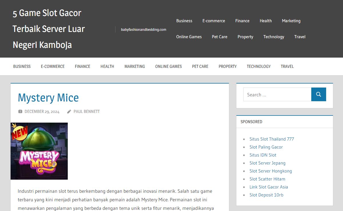 5 Game Slot Gacor Terbaik Server Luar Negeri Kamboja - babyfashionandbedding.com