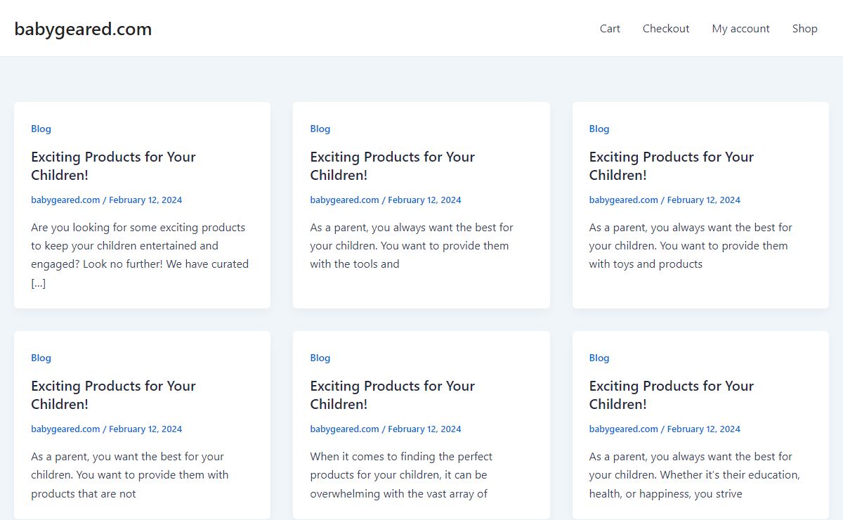 babygeared.com -