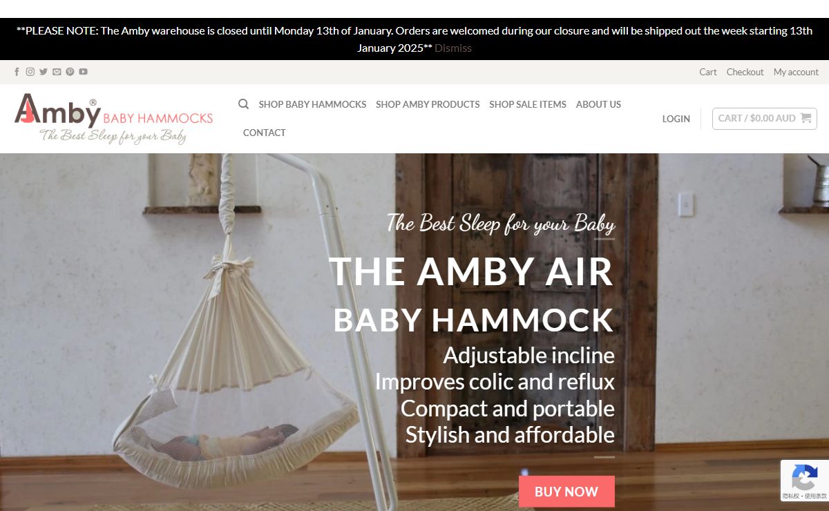 The World's most trusted motion bed - Amby Baby Hammocks