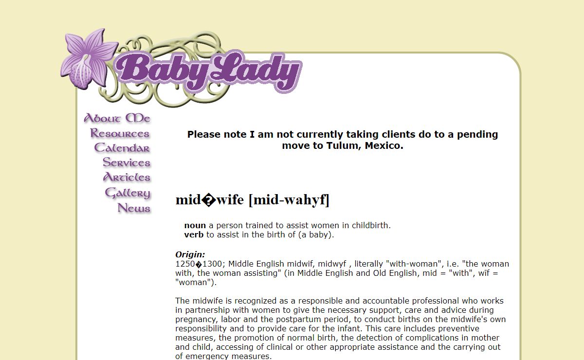 BabyLady Midwifery Services -