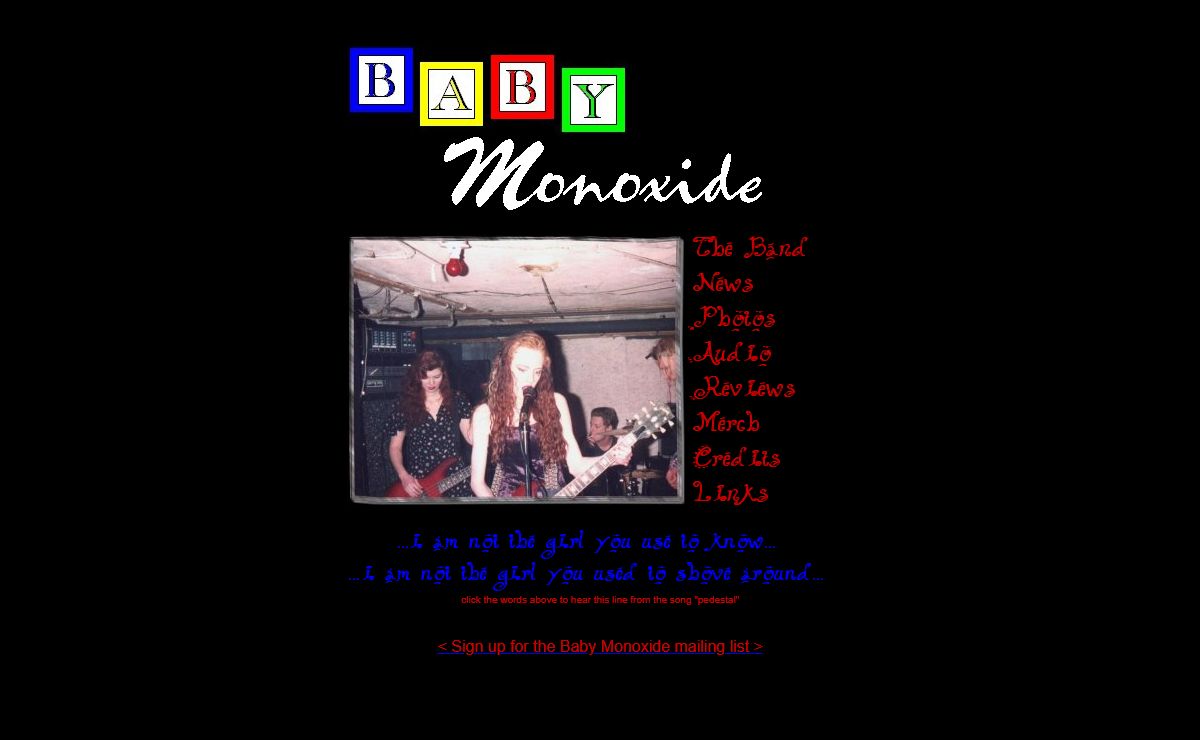 Baby Monoxide Homepage!
