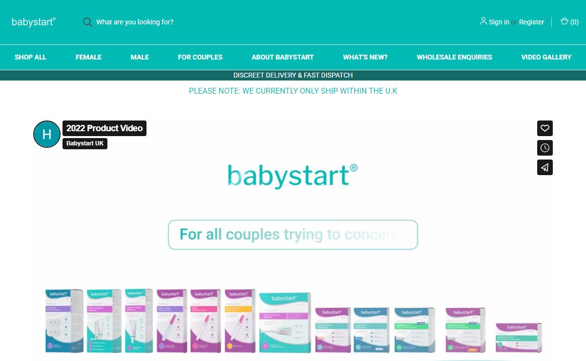 Babystart | Fertility products for all couples trying to conceive naturally
