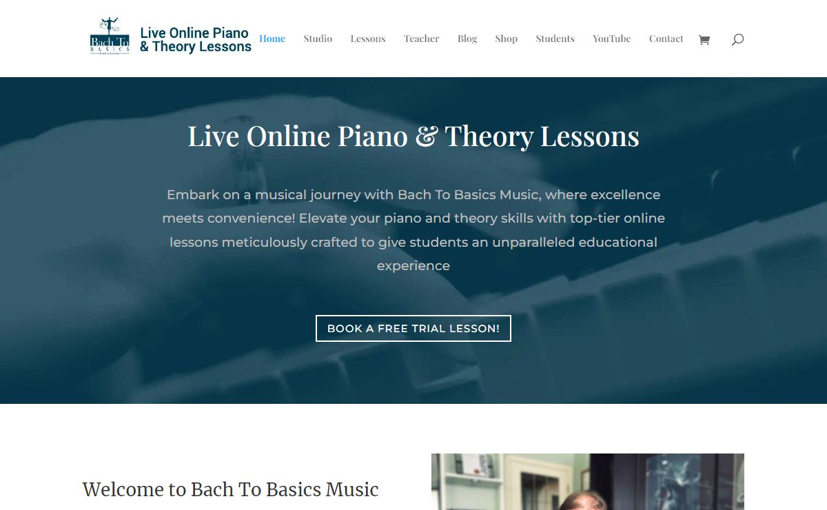 Live Online Piano & Theory Lessons - Bach To Basics Music