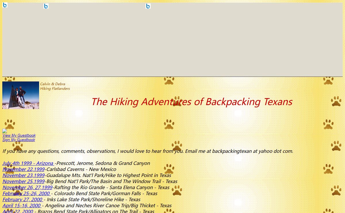Dayhiking Adventures of Texas Couple