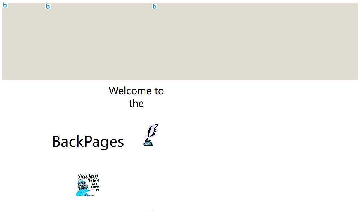 Back Pages