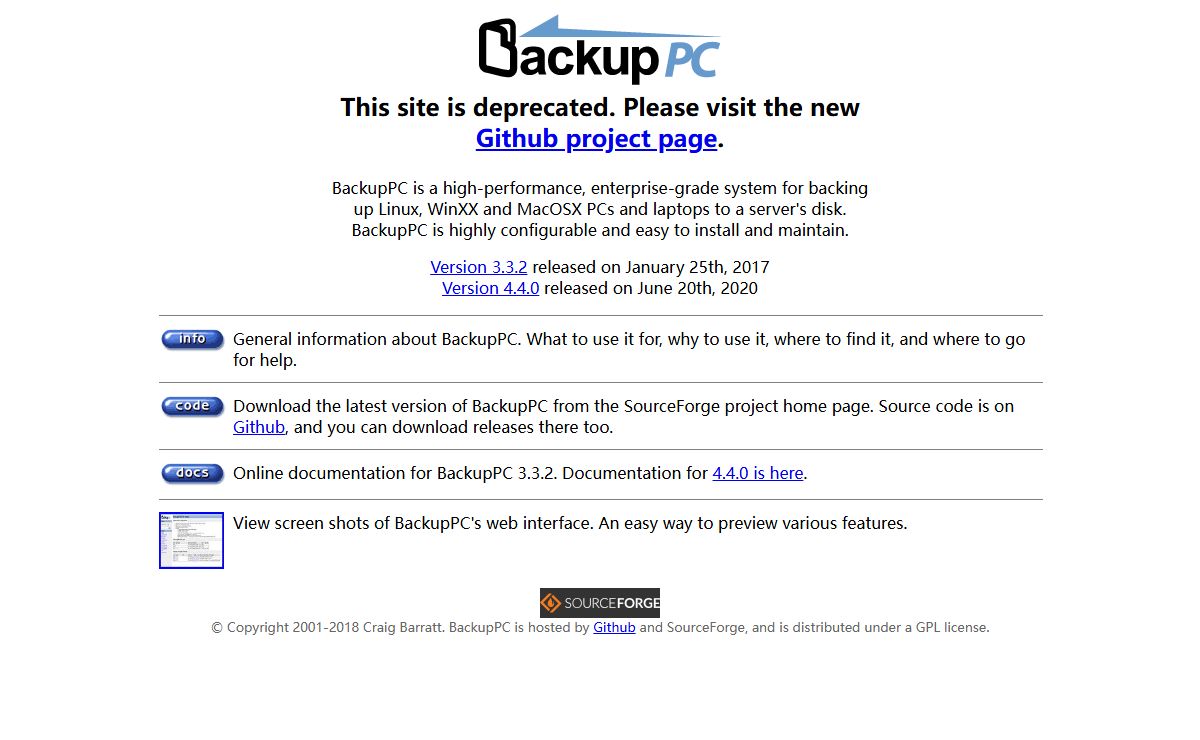 BackupPC: Open Source Backup to disk