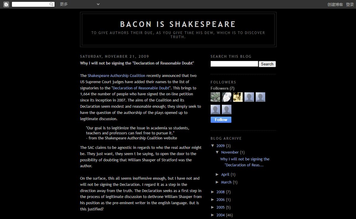Bacon is Shakespeare