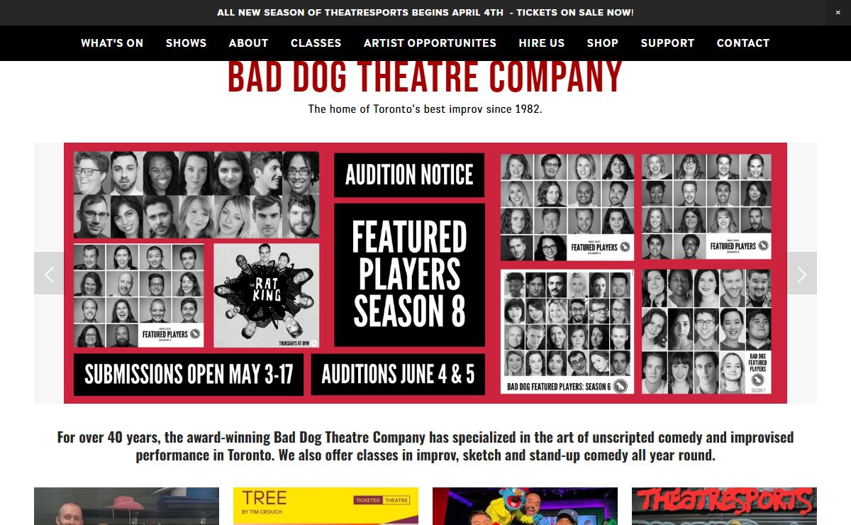 Bad Dog Theatre Company - Toronto's Best Improv