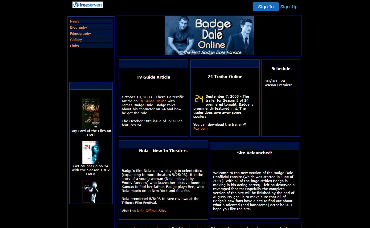 Badge Dale Online - The First Fansite for James Badgett Dale