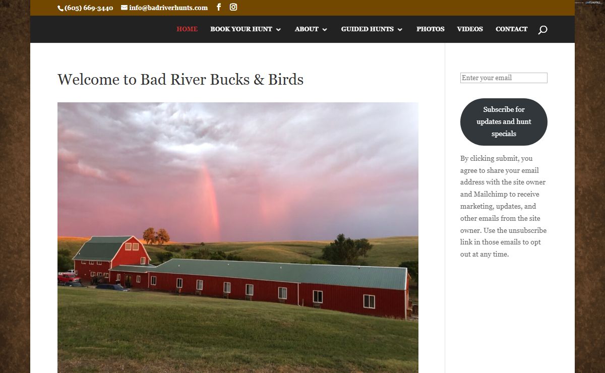 Bad River Bucks & Birds, LLC | South Dakota's Best Pheasant, Whitetail and Mule Deer Hunting!