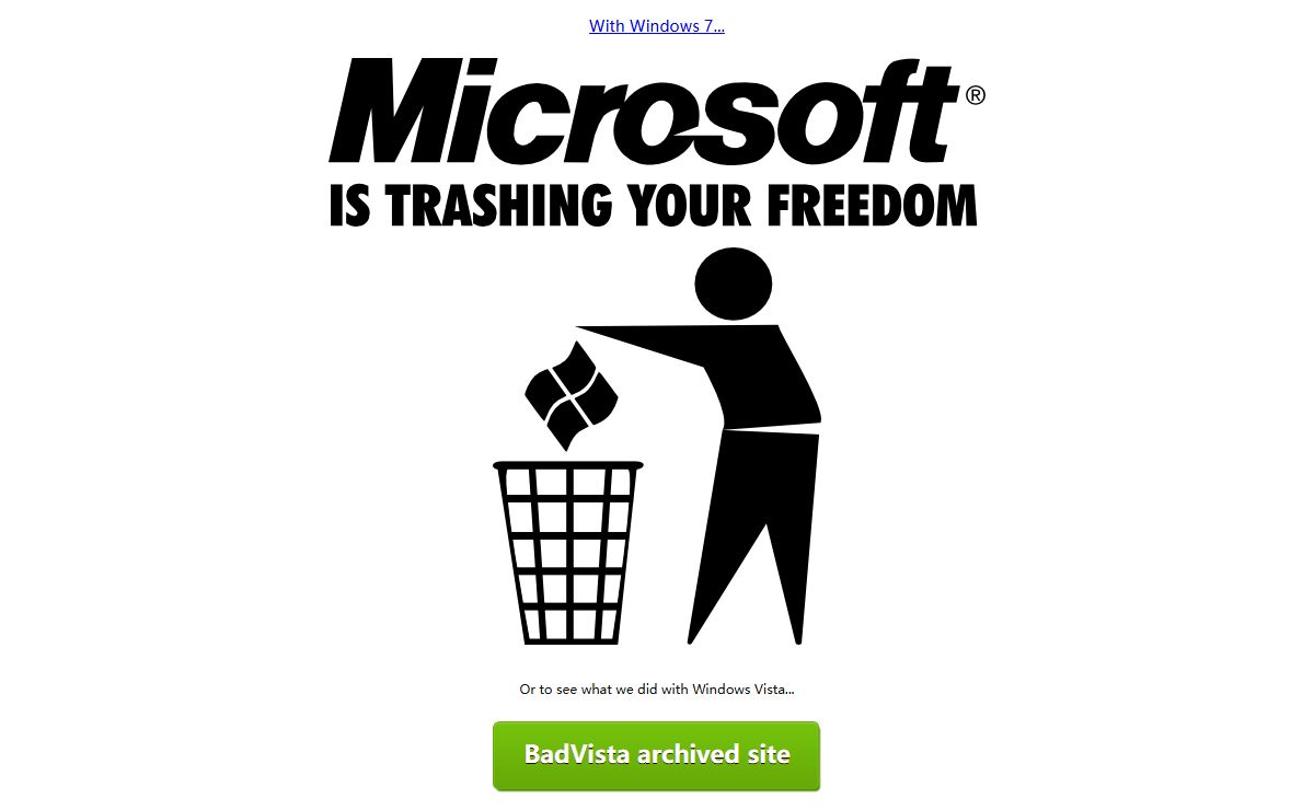 BadVista — Windows 7 is just as nasty