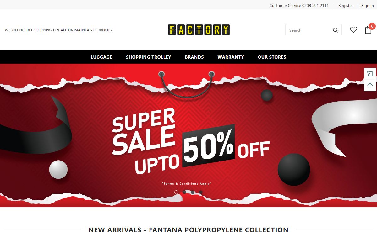 Baggage Factory | Uk's No1 for travel bags, luggage & accessories.