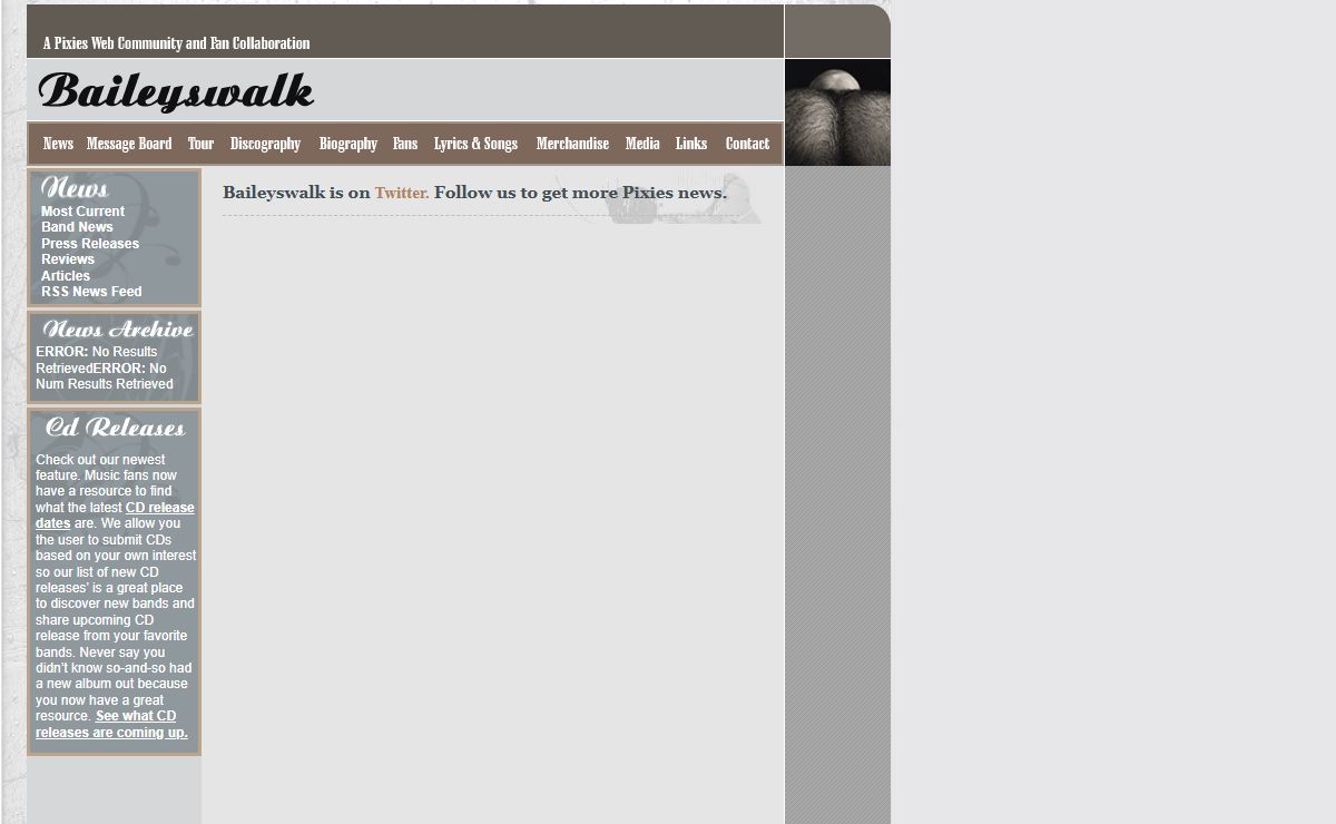 Pixies Message Board, News, Tour 2025 Information, Setlists - Baileyswalk.com