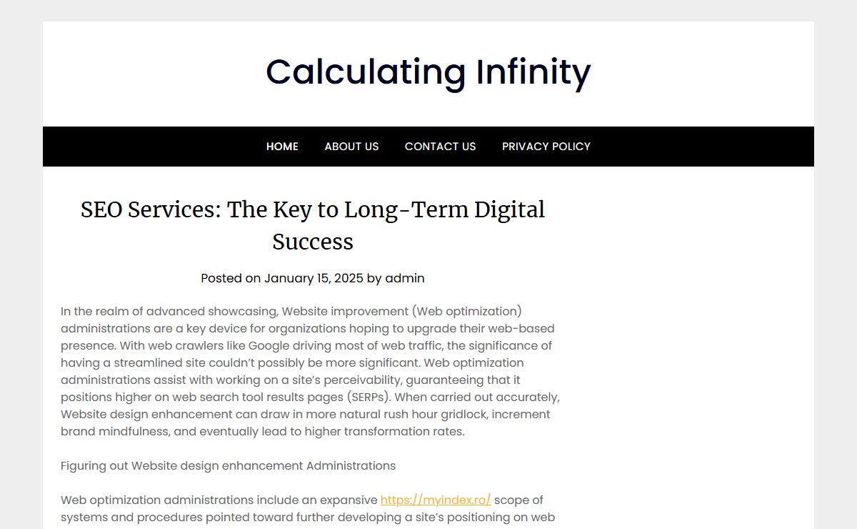 Calculating Infinity -