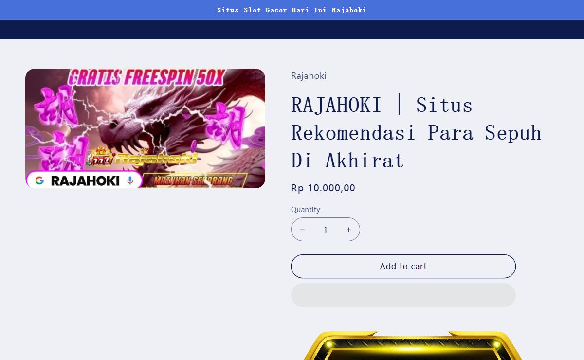 RAJAHOKI | Situs Rekomendasi Para Sepuh Di Akhirat