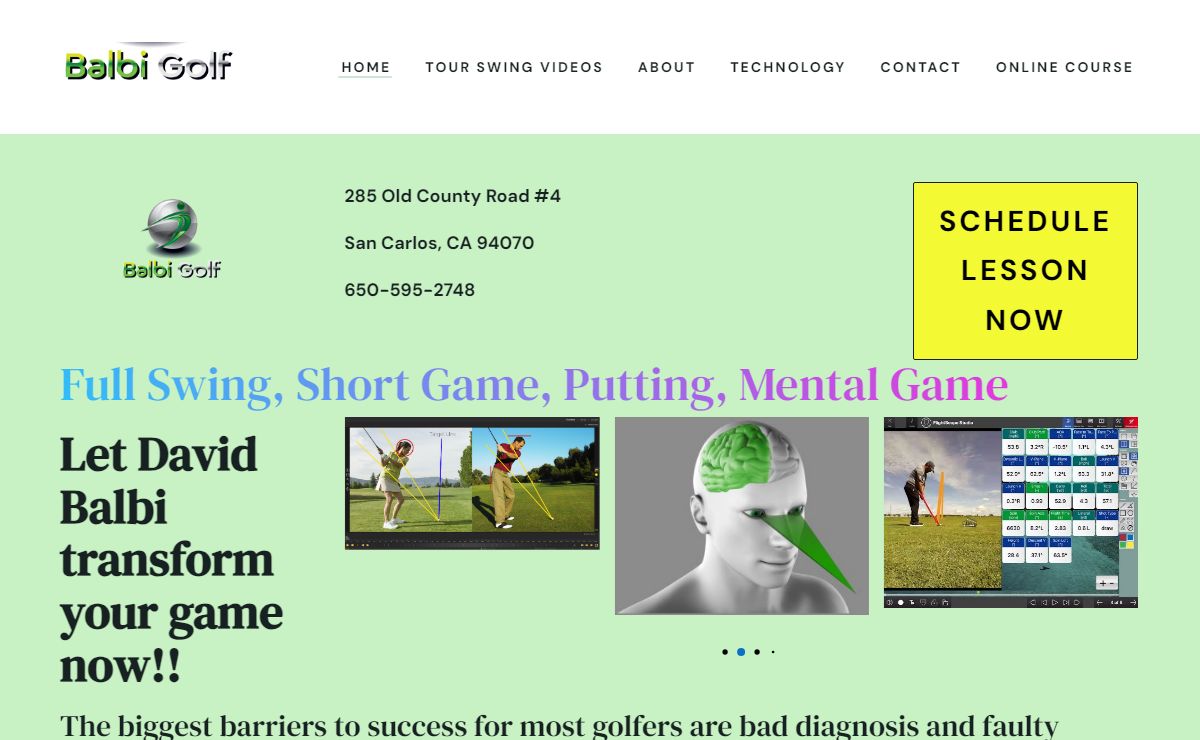 Balbi Golf | The Cure For The Common Golf Swing
