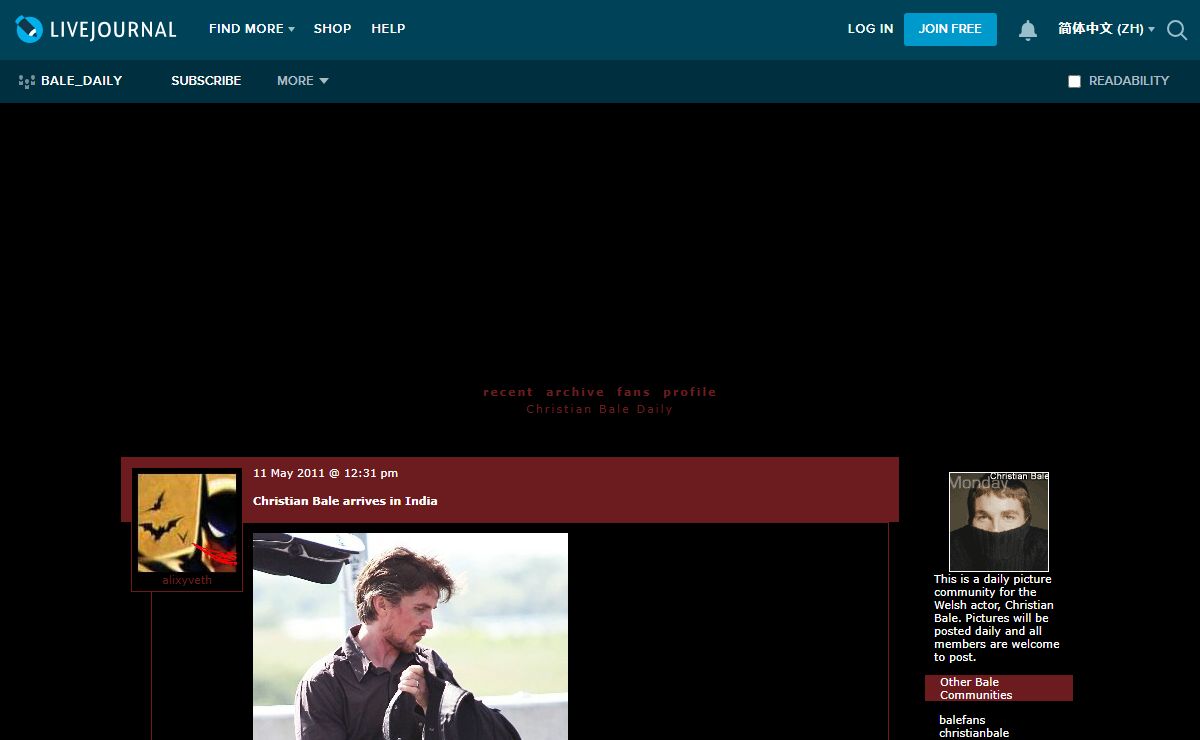 Christian Bale Daily — LiveJournal