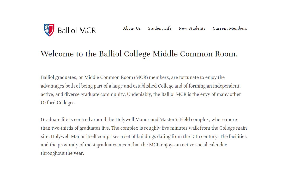 Balliol MCR