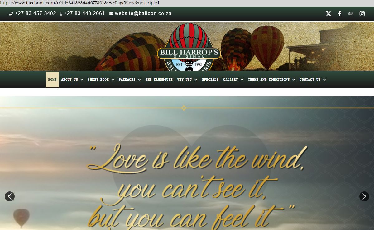 BILL HARROPS ORIGINAL BALLOON SAFARIS -