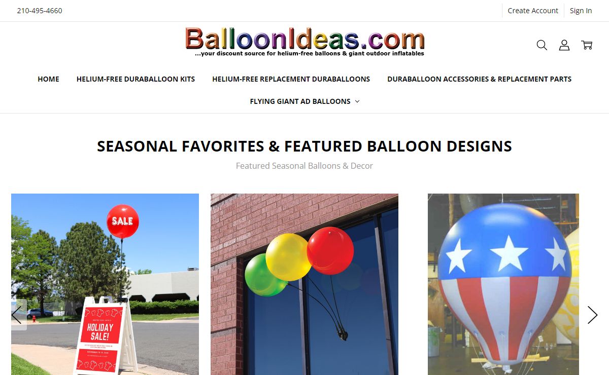 Permanent, Outdoor Helium-Free Balloons & Outdoor Inflatables - Balloon Ideas