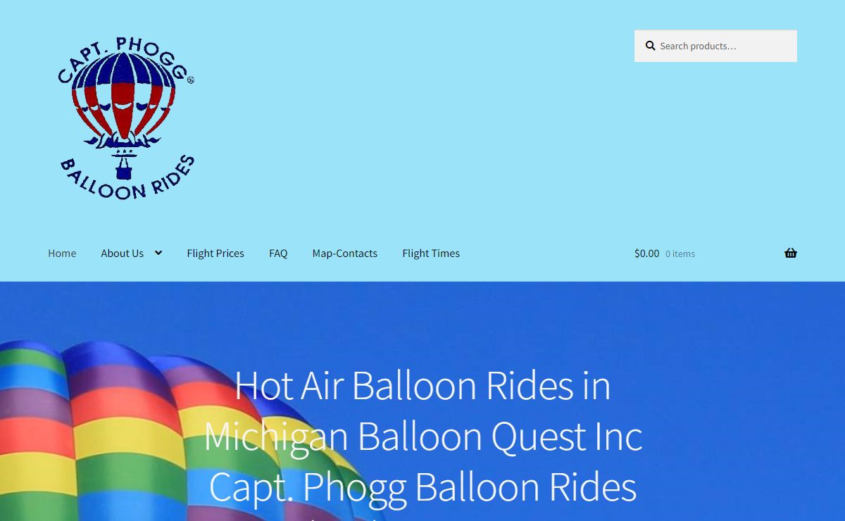 Balloon Quest Inc Capt. Phogg Balloon Rides – Hot-air-balloon rides over Michigan