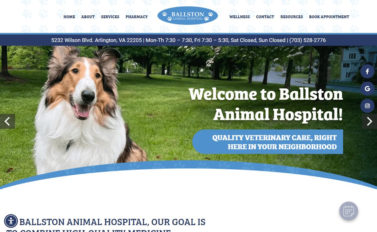 Vet Near Me 22205 - Ballston Animal Hospital - Arlington, VA