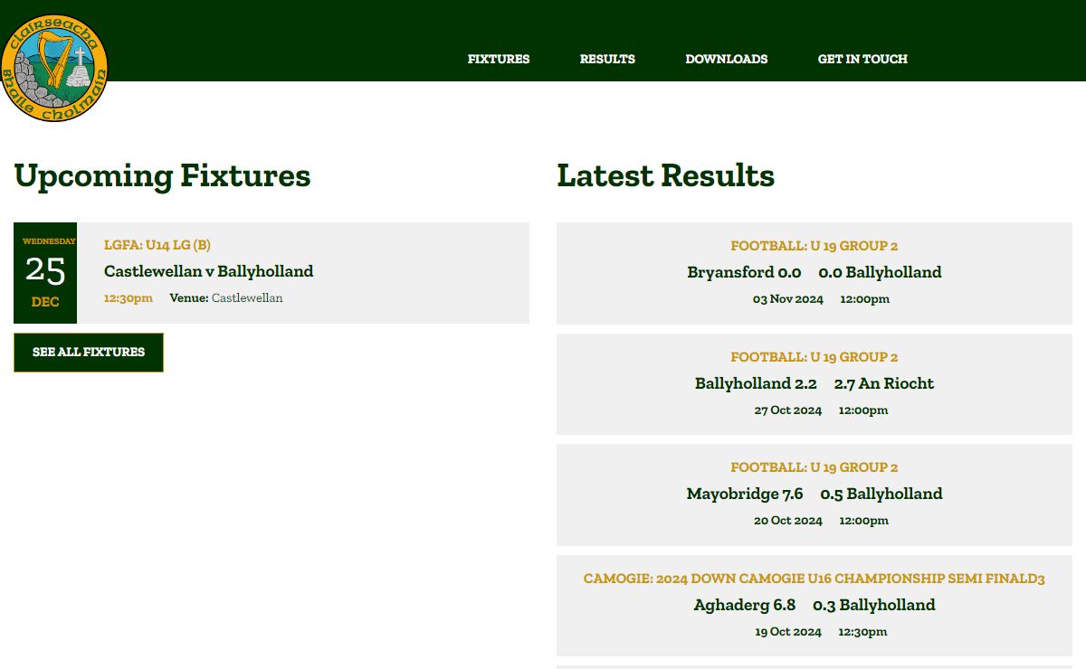 Home - Ballyholland Harps GAC