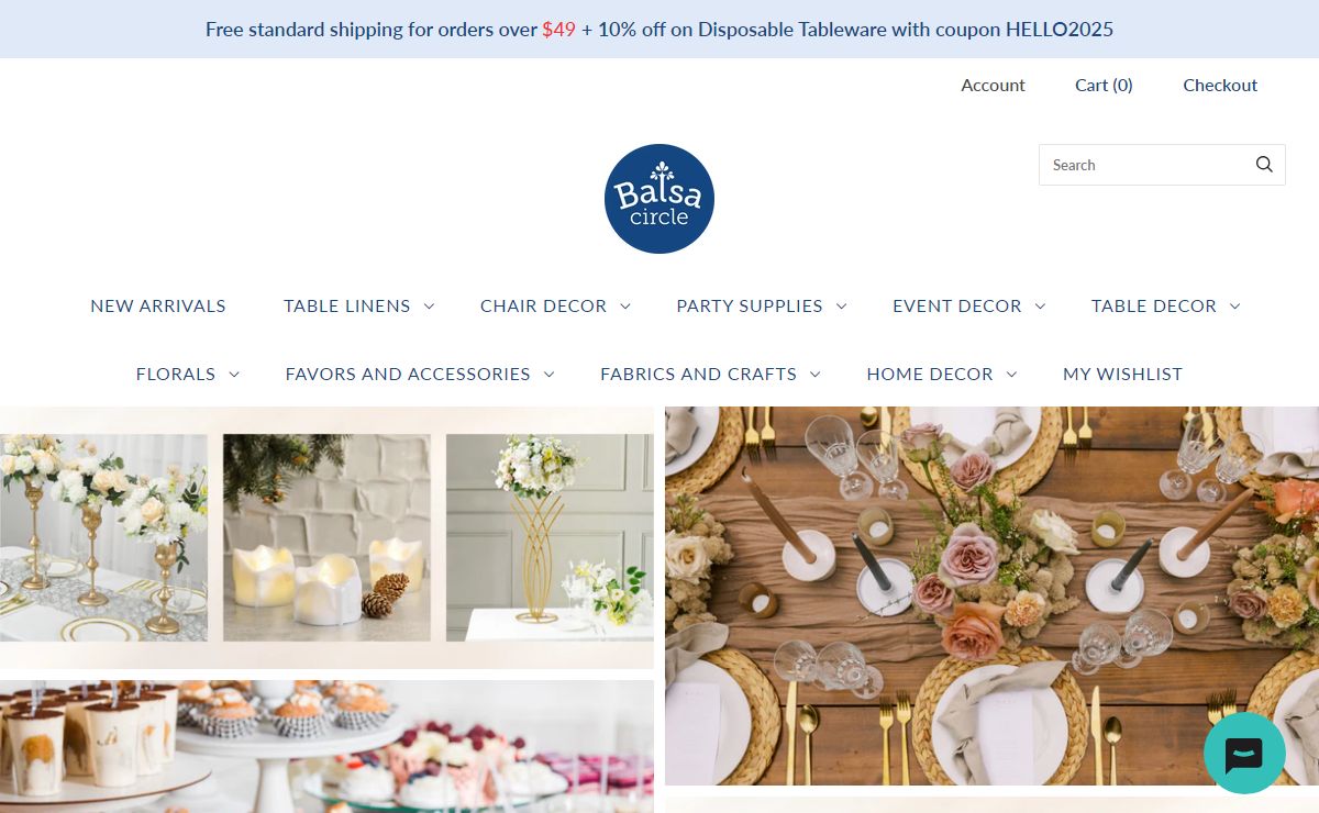 Affordable Wedding and Special Events Decorations by BalsaCircle.com!