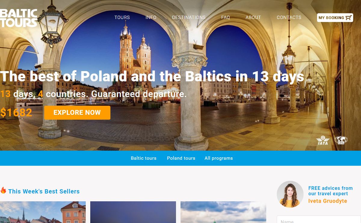 Baltic Tours | Baltic States Travel Vacations Capitals