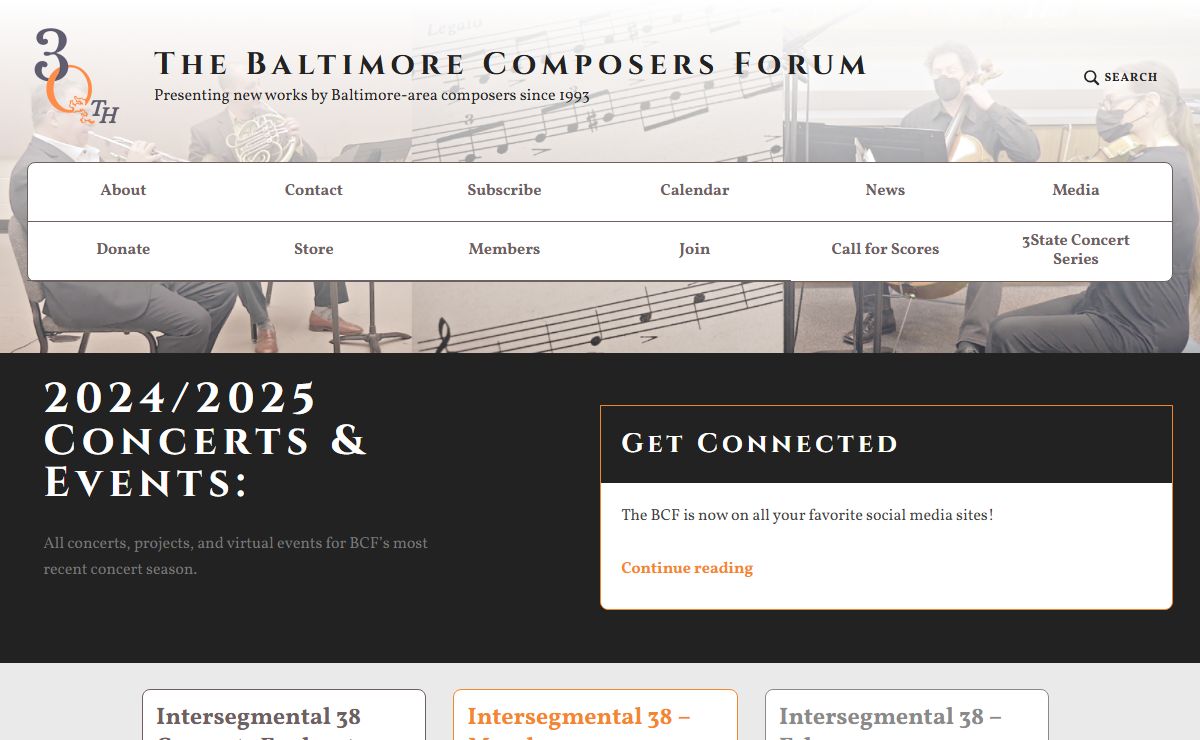 The Baltimore Composers Forum – Presenting new works by Baltimore-area composers since 1993