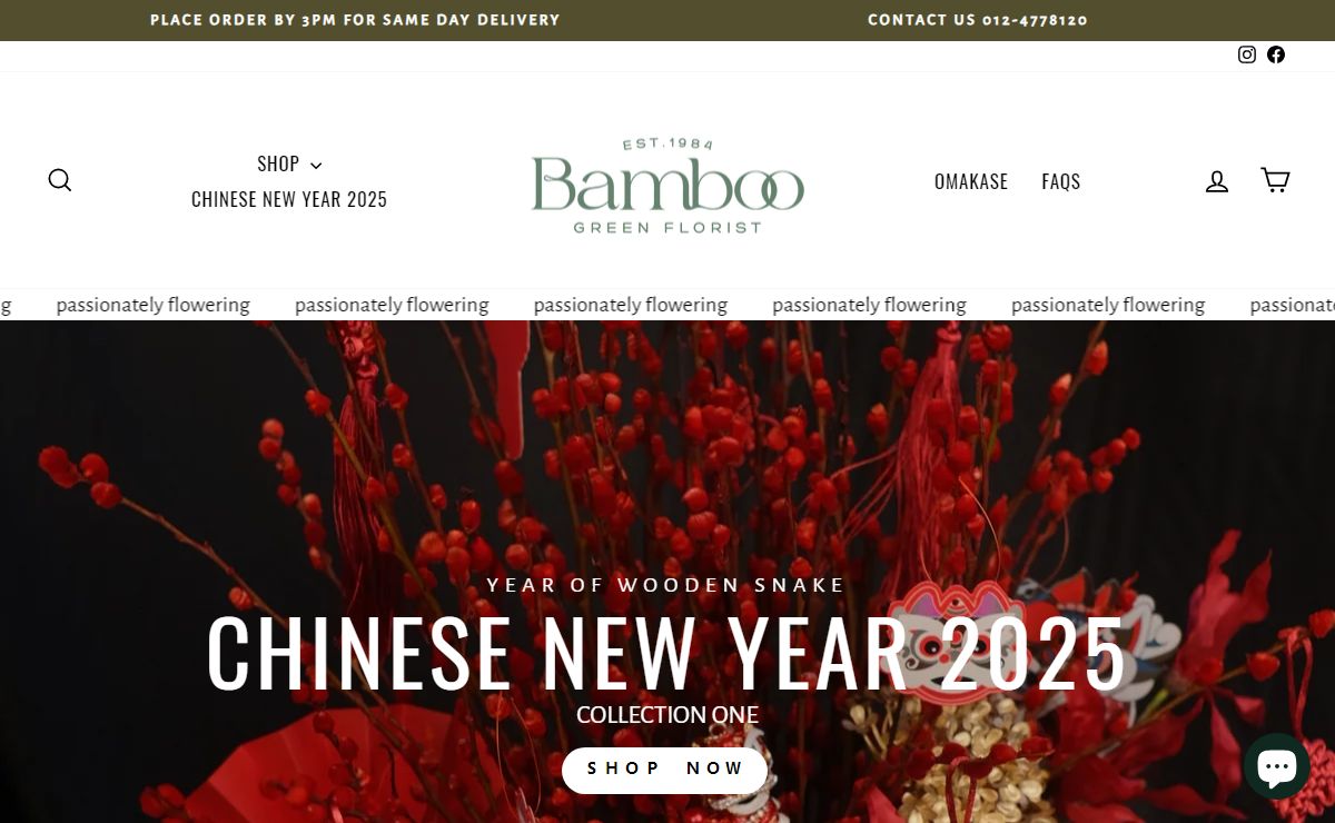 Bamboo Green Florist | Modern & Contemporary Florist in Penang