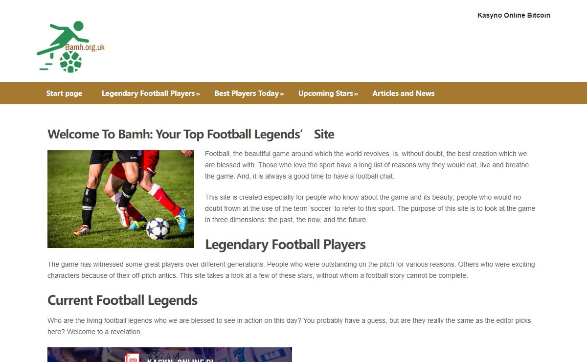 Welcome To Bamh: Your Top Football Legends' Site - bamh.org.uk