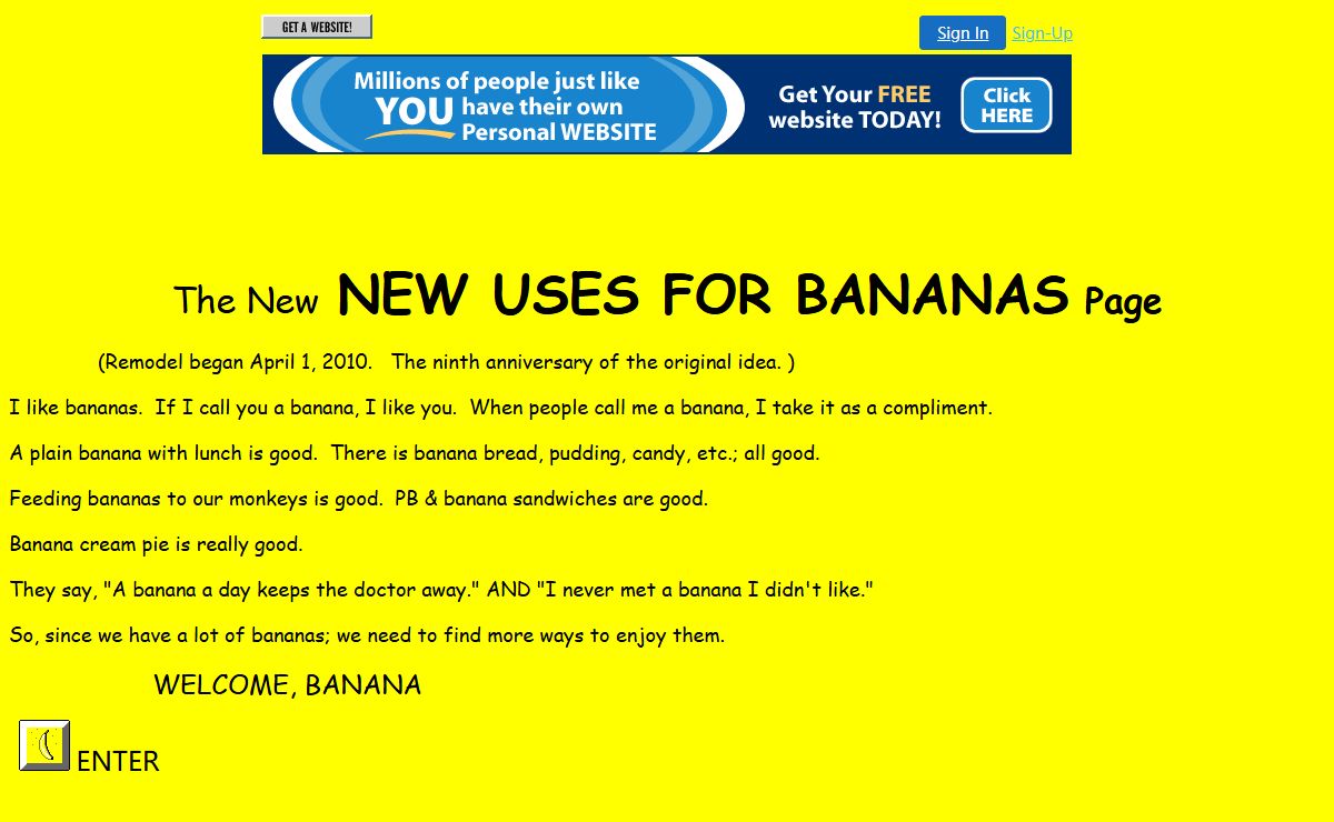 NEW USES FOR BANANAS