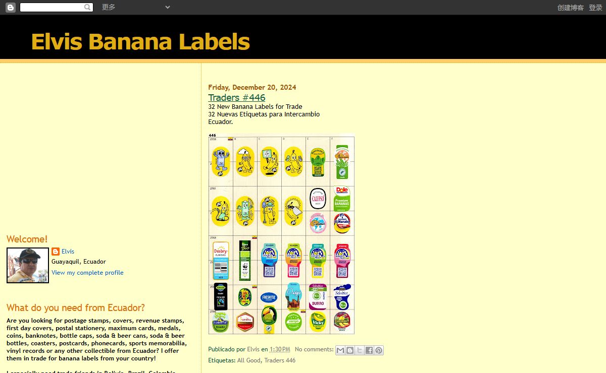 Elvis Banana Labels