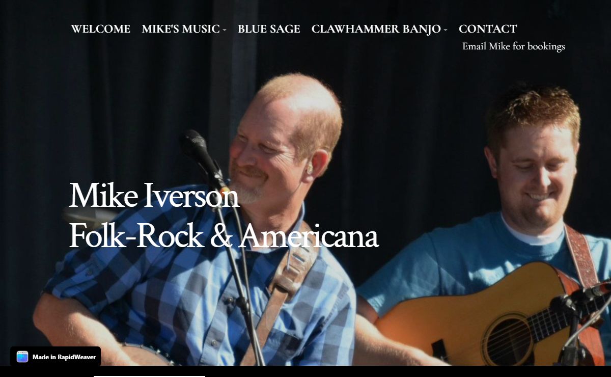 Mike Iverson - folksinger & clawhammer banjoist.