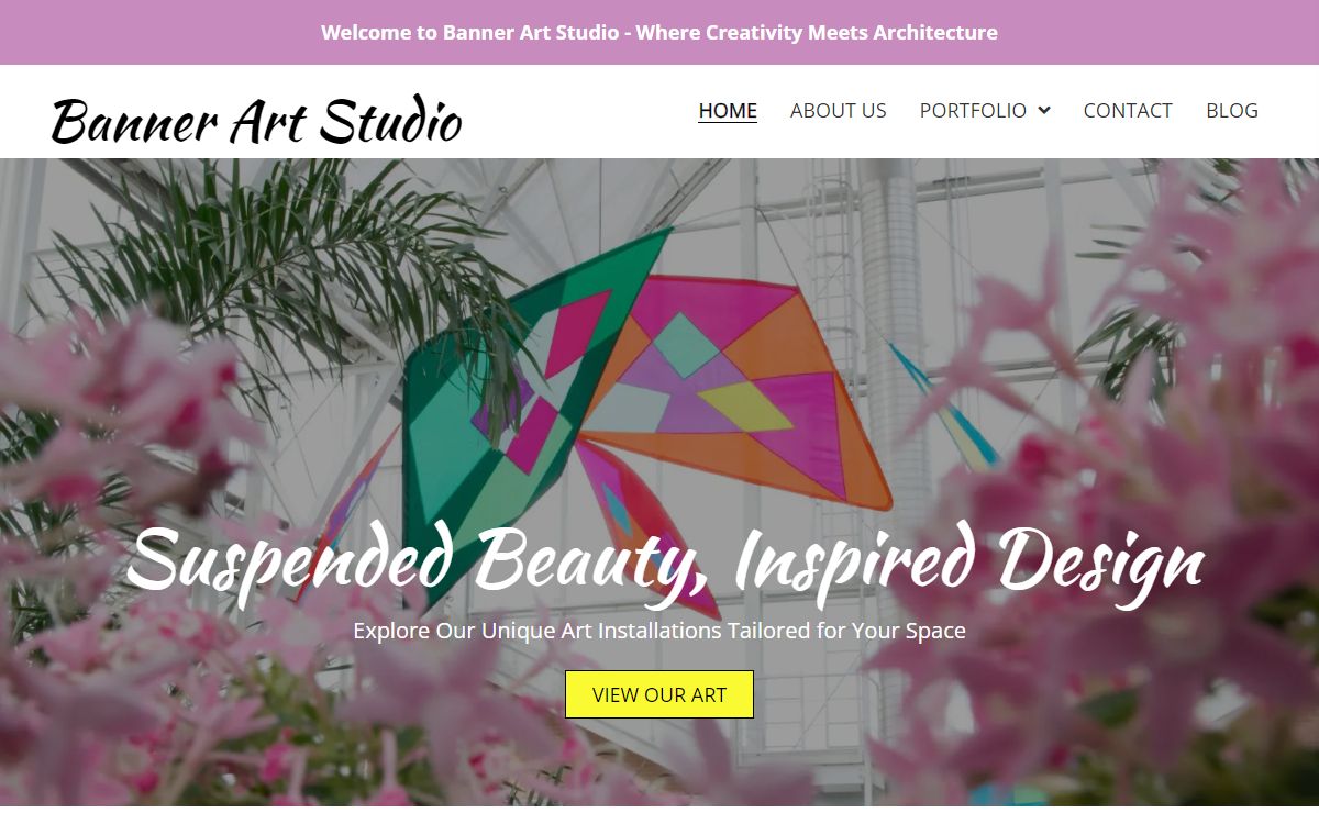 Custom Banner Art & Kinetic Designs For Sale | Banner Art Studio
