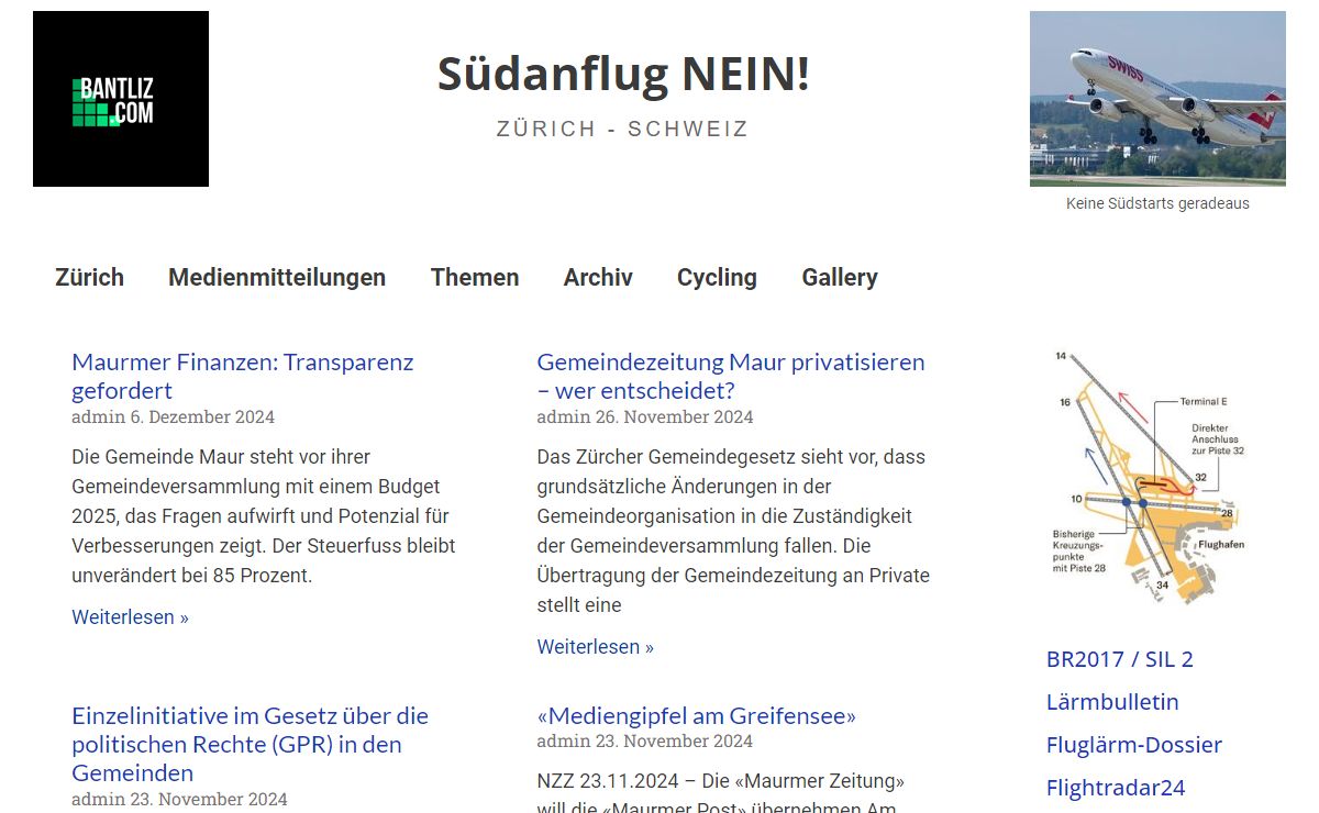 Bantliz.com - Südanflug NEIN! Blog